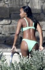 LEIGH-ANNE PINNOCK in Bikini on Holidays in Mykonos 08/31/2020