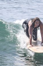 LEIGHTON MEESTER in Wetsuit Surfing in Malibu 09/23/2020