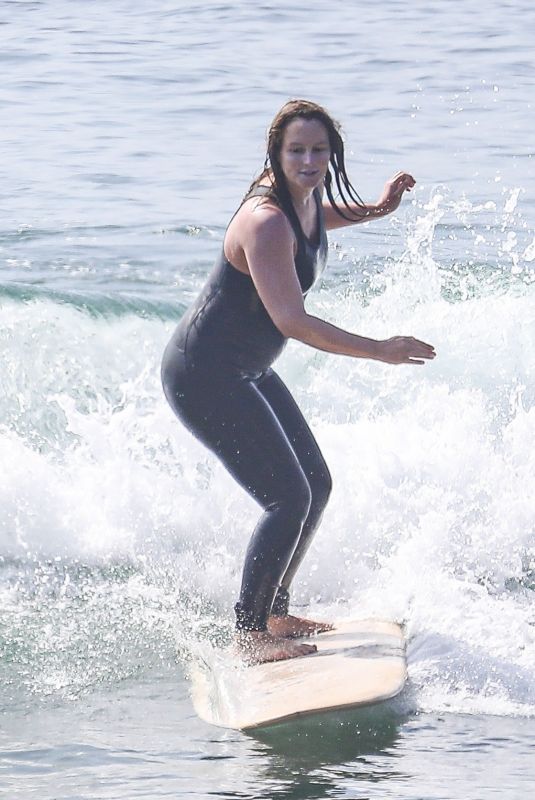 LEIGHTON MEESTER in Wetsuit Surfing in Malibu 09/23/2020