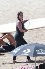 LEIGHTON MEESTER in Wetsuit Surfing in Malibu 09/23/2020