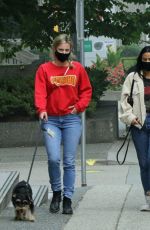LILI REINHART, CAMILA MENDES and MADELAINE PETSCH Out with Their Dogs in Vancouver 09/13/2020