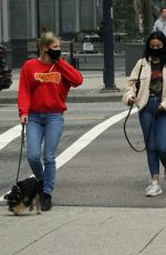 LILI REINHART, CAMILA MENDES and MADELAINE PETSCH Out with Their Dogs in Vancouver 09/13/2020