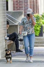 LILI REINHAT Out with Her Dog in Vancouver 09/06/2020