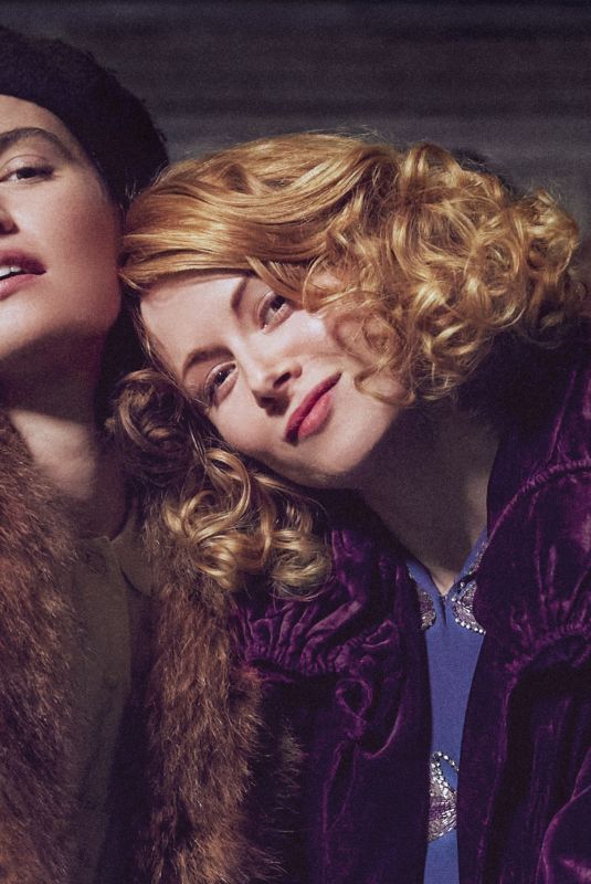 LILY JAMES and EMOLY BEECHAM - The Pursuit of Love Promos, September 2020