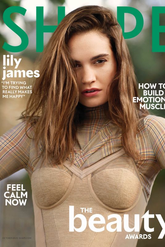 LILY JAMES in Shape Magazine, September 2020