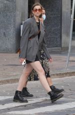 LISA VICARI Out at Milan Fashion Week 09/23/2020