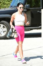 LUCY HALE Arrives at a Gym in Studio City 09/20/2020