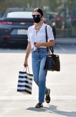 LUCY HALE in Denim at Alfred Coffee in Studio City 09/26/2020