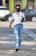 LUCY HALE in Denim at Alfred Coffee in Studio City 09/26/2020