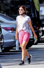 LUCY HALE Out Hiking in Los Angeles 09/28/2020