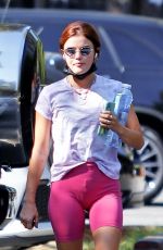 LUCY HALE Out Hiking in Los Angeles 09/28/2020