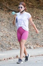 LUCY HALE Out Hiking in Los Angeles 09/28/2020