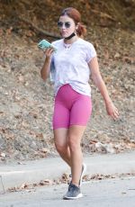 LUCY HALE Out Hiking in Los Angeles 09/28/2020