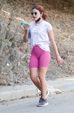 LUCY HALE Out Hiking in Los Angeles 09/28/2020
