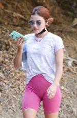 LUCY HALE Out Hiking in Los Angeles 09/28/2020
