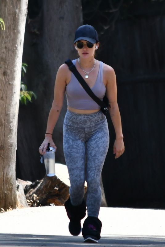 LUCY HALE Out Hiking in Studio City 08/31/2020