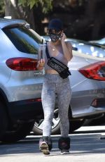 LUCY HALE Out Hiking in Studio City 08/31/2020