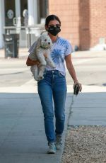 LUCY HALE Out with Her Dog in Sherman Oaks 09/27/2020