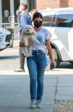 LUCY HALE Out with Her Dog in Sherman Oaks 09/27/2020