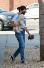 LUCY HALE Out with Her Dog in Sherman Oaks 09/27/2020