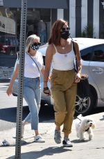 LUCY HALE Shows New Hair Color Out in Sherman Oaks 09/28/2020