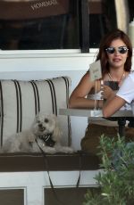 LUCY HALE Shows New Hair Color Out in Sherman Oaks 09/28/2020