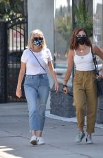 LUCY HALE Shows New Hair Color Out in Sherman Oaks 09/28/2020