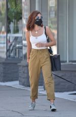 LUCY HALE Shows New Hair Color Out in Sherman Oaks 09/28/2020