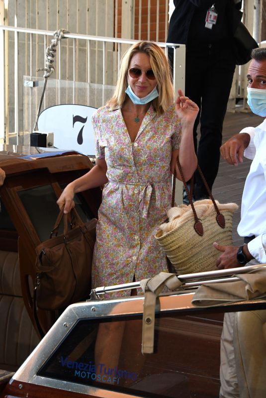 LUDIVINE SAGNIER Arrives at Venice Airport 09/01/2020
