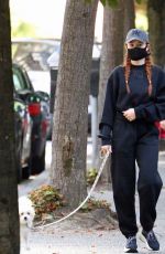 MADELAINE PETSCH Out with Her Dog in Vancouver 09/09/2020