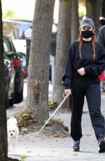 MADELAINE PETSCH Out with Her Dog Olive in Vancouver 09/07/2020