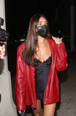 MADISON BEER in a Red Jacket Arrives at 40 Love in West Hollywood 09/09/2020