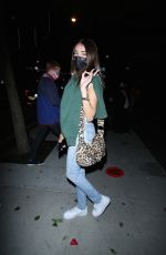 MADISON BEER Leaves at BOA Steakhouse in Hollywood 09/11/2020