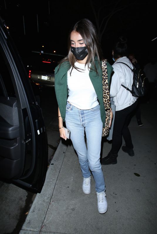 MADISON BEER Leaves at BOA Steakhouse in Hollywood 09/11/2020