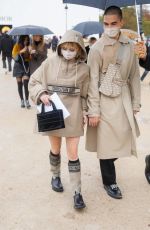 MAISIE WILLIAMS Leaves Dior Show at 2020 Paris Fashion Week 09/29/2020