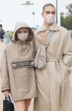 MAISIE WILLIAMS Leaves Dior Show at 2020 Paris Fashion Week 09/29/2020