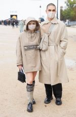 MAISIE WILLIAMS Leaves Dior Show at 2020 Paris Fashion Week 09/29/2020