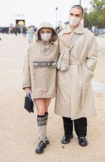 MAISIE WILLIAMS Leaves Dior Show at 2020 Paris Fashion Week 09/29/2020
