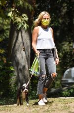 MALIN AKERMAN Out with Her Dogs in Los Feliz 09/02/2020