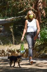 MALIN AKERMAN Out with Her Dogs in Los Feliz 09/02/2020
