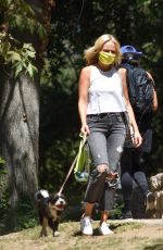 MALIN AKERMAN Out with Her Dogs in Los Feliz 09/02/2020