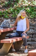 MALIN AKERMAN Out with Her Dogs in Los Feliz 09/02/2020