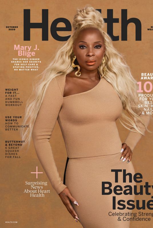 MARY J. BLIGE in Health Magazine, October 2020