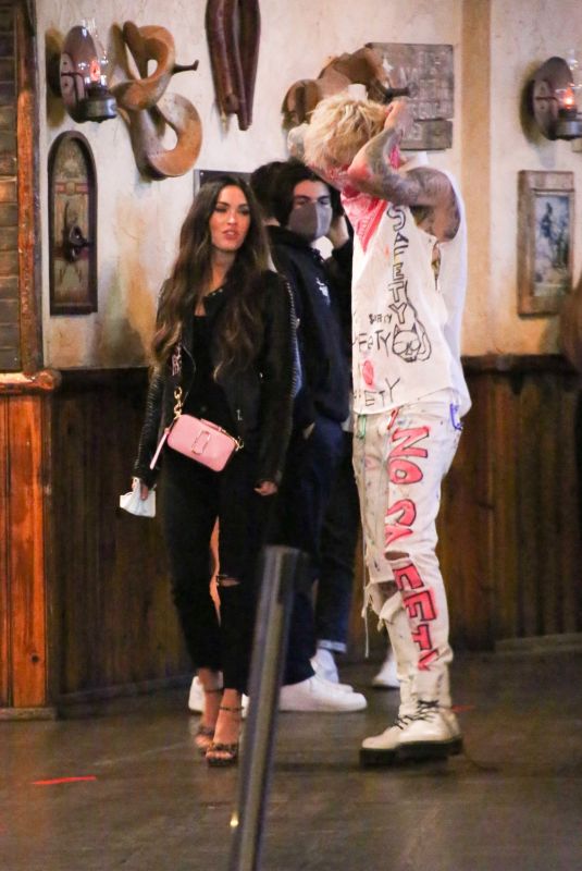 MEGAN FOX and Machine Gun Kelly at Saddle Ranch in West Hollywood 09/24/2020