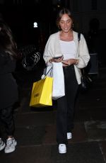 MEGAN MCKENNA Leaves Roka Restaurant in London 09/23/2020