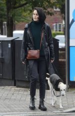 MICHELLE DOCKERY Out with Her Dog in London 09/29/2020