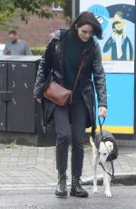 MICHELLE DOCKERY Out with Her Dog in London 09/29/2020
