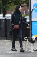 MICHELLE DOCKERY Out with Her Dog in London 09/29/2020