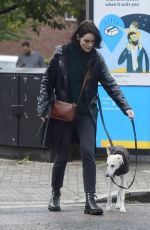 MICHELLE DOCKERY Out with Her Dog in London 09/29/2020