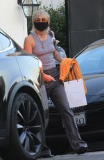 MILEY CYRUS Leaves a Hair Salon in Los Angeles 09/22/2020